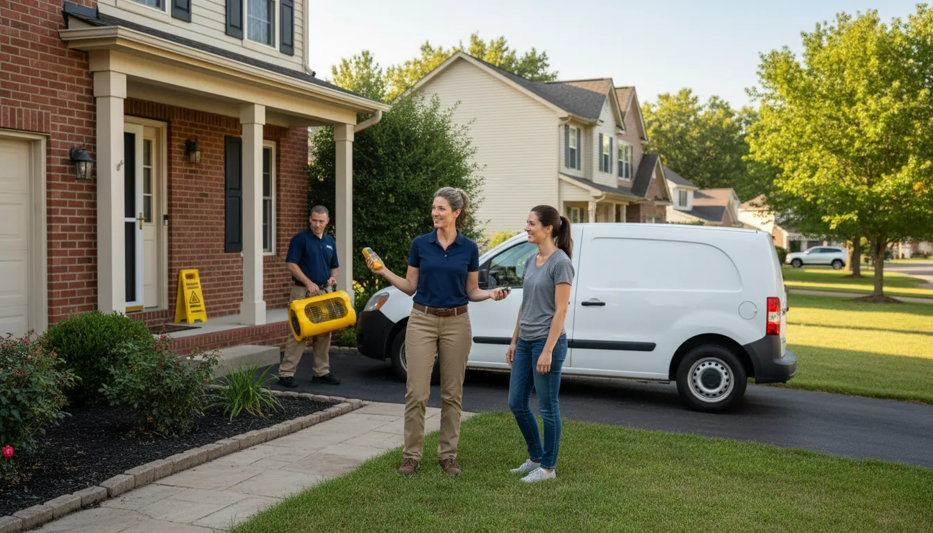 Residential water damage restoration in Moravian Falls, NC